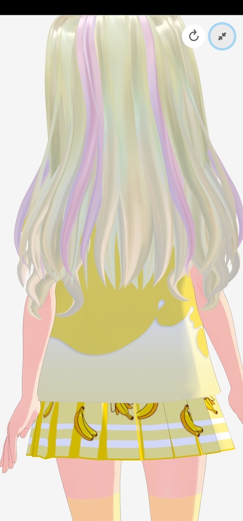 Vroid Korean milk t-shirt and skirt set