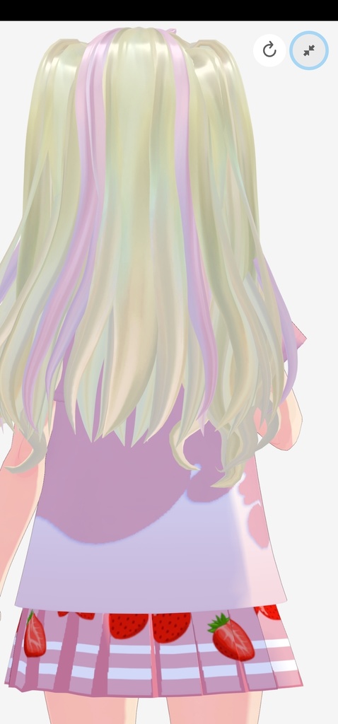 Vroid Korean milk t-shirt and skirt set