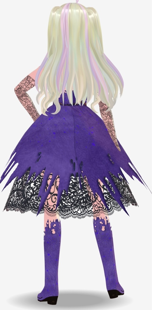 Vroid Purple witch costume