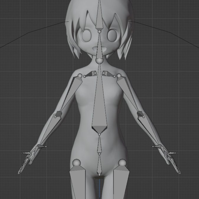 習作ロボ娘3Dモデル+素体