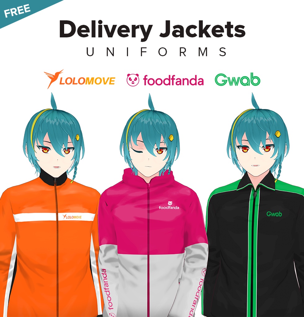 [VRoid] Delivery Jacket Uniforms