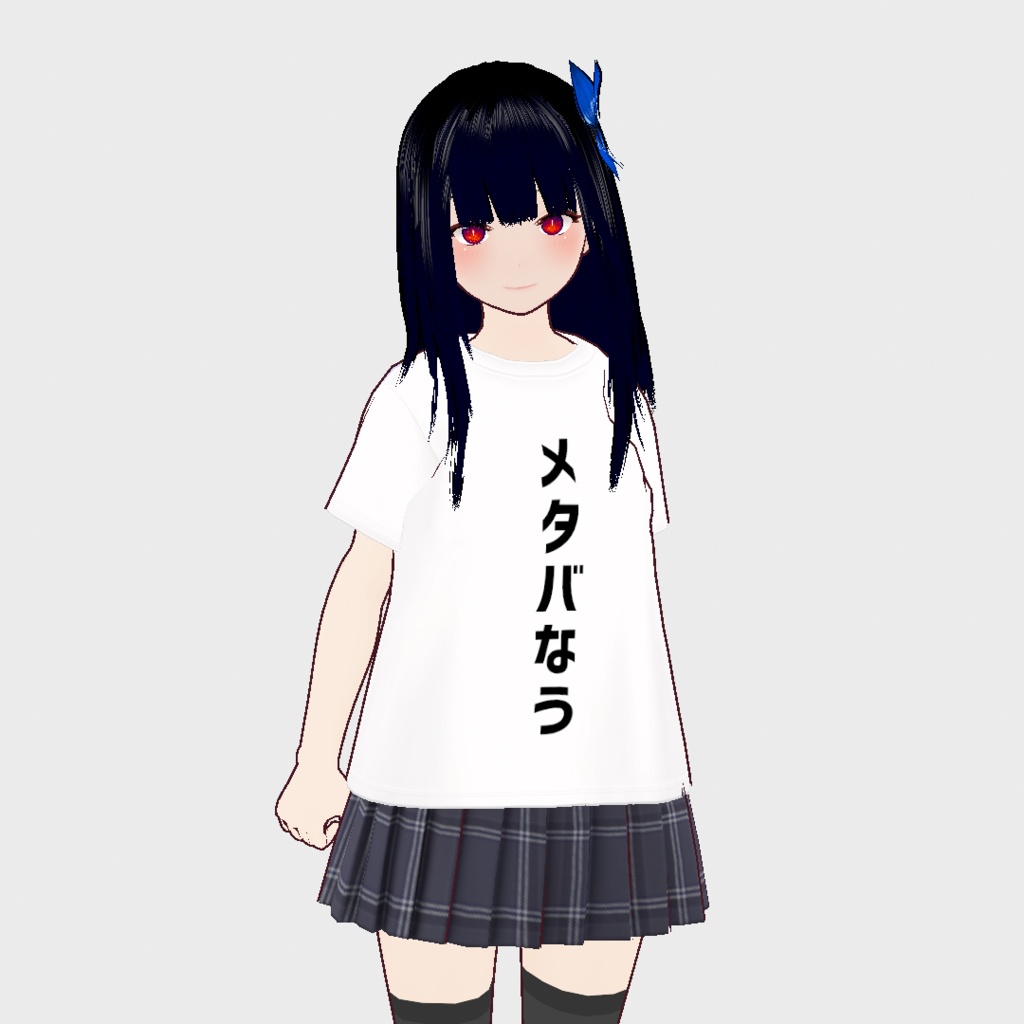 【VRoid用テクスチャ】メタバなうTシャツ