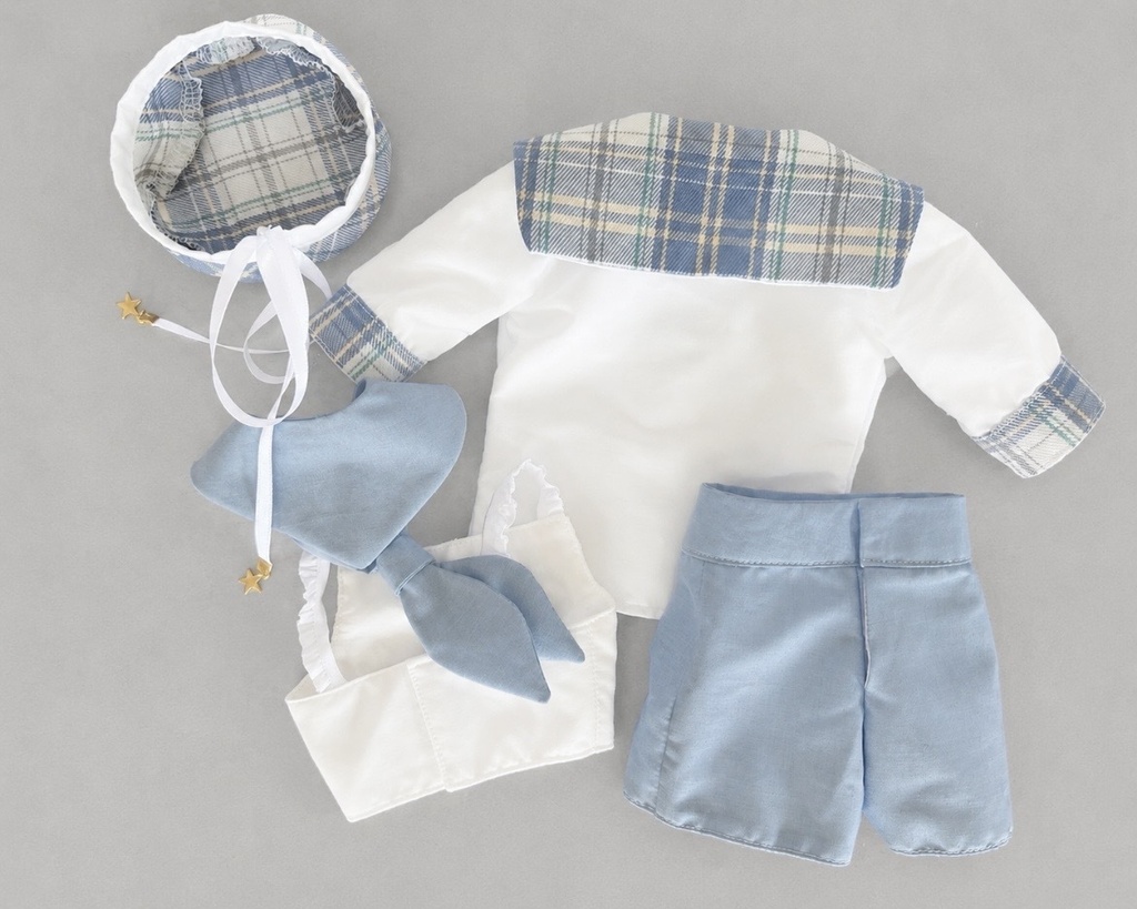 【1/3 60cm SD13boy~】星空チェックのセーラー服セットアップ