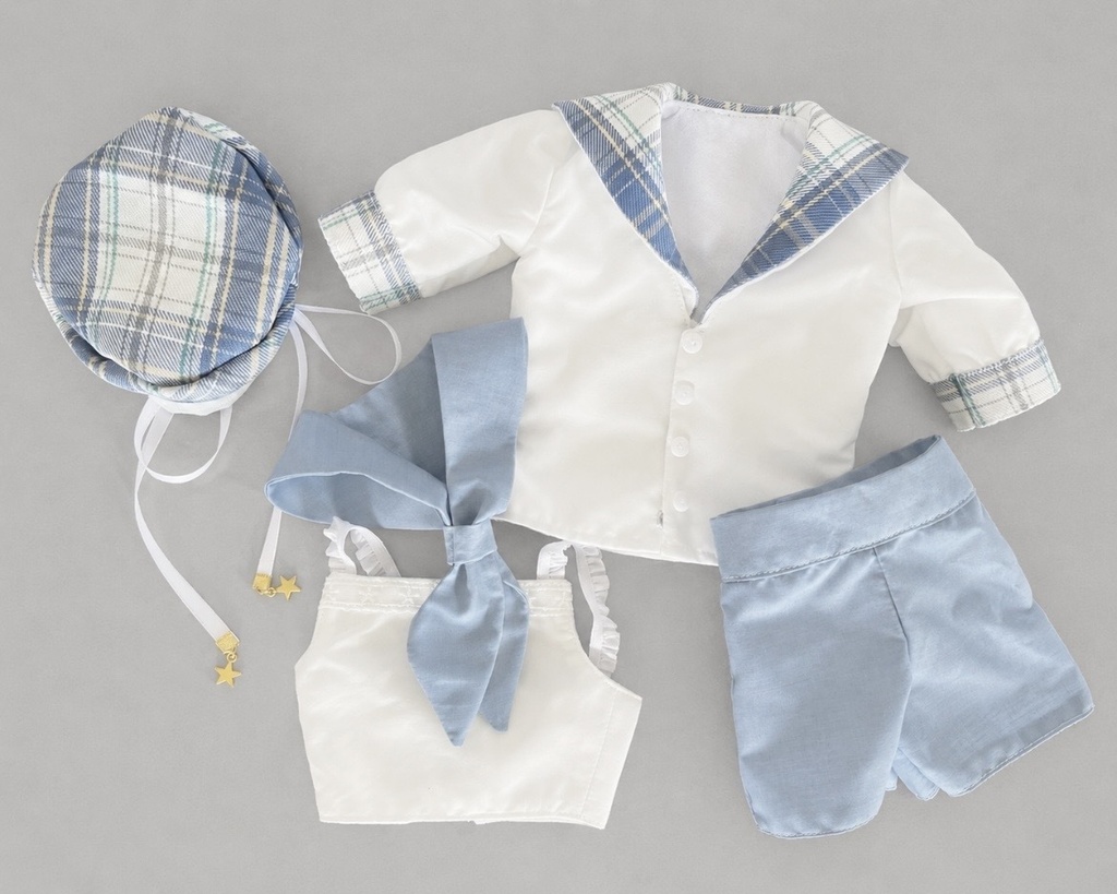 【1/3 60cm SD13boy~】星空チェックのセーラー服セットアップ