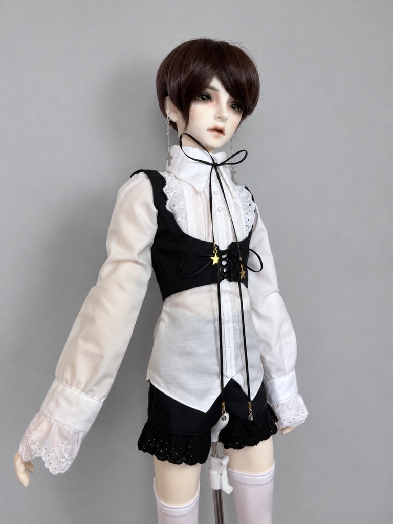 【1/3 60cm SD13boy~】星守さん 編み上げベストのセットアップ