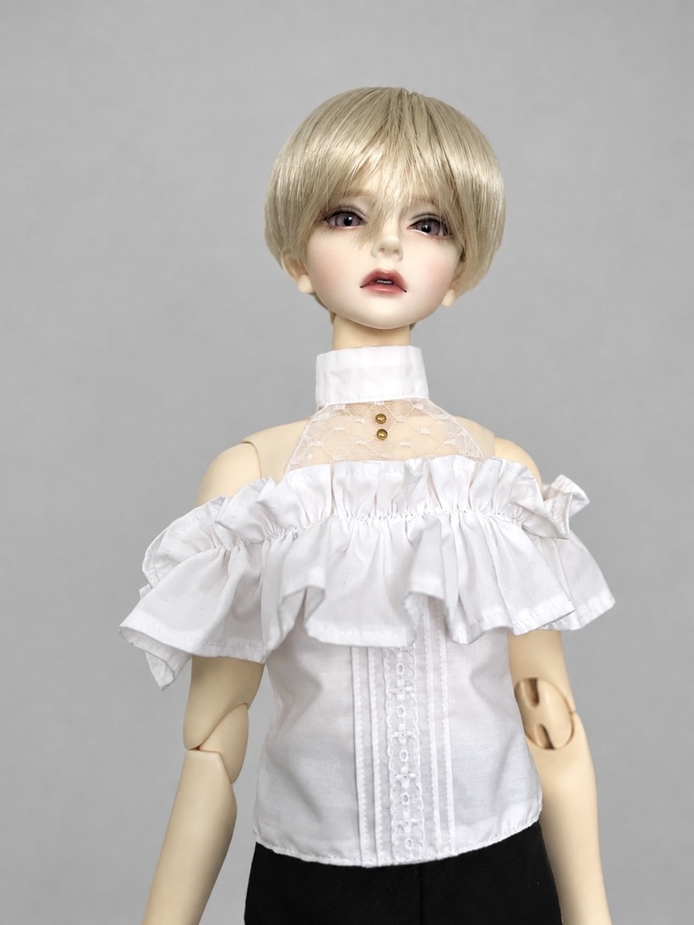 【1/3 60cm SD13boy~】フリルオフショルトップス 胸元レースver
