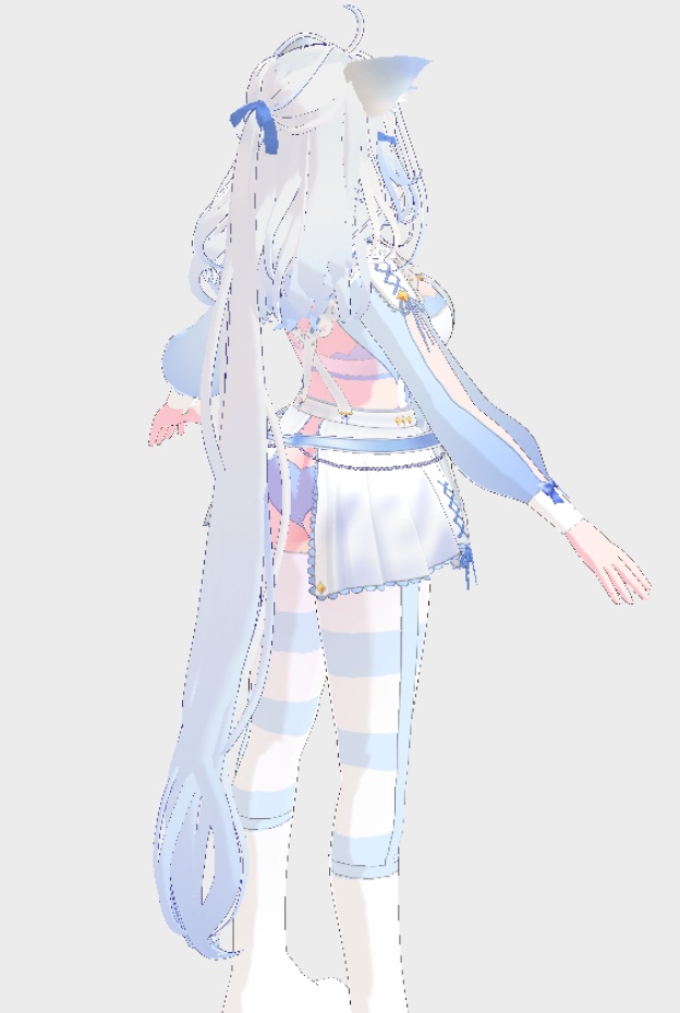 シロネコふわふわヘア