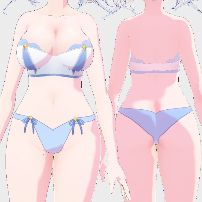 リボンとスカートとフリルの服