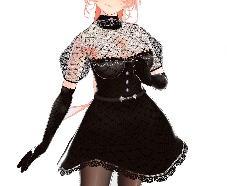 黒ゴシックスカート&パンツセット