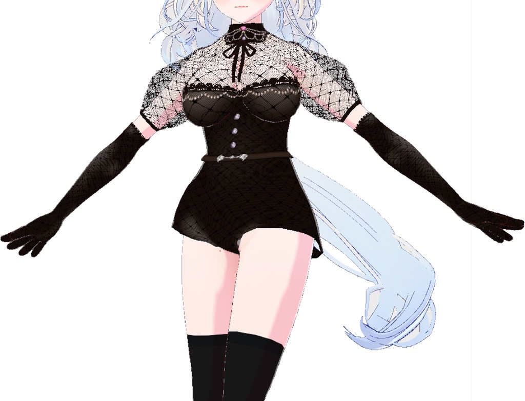 黒ゴシックスカート&パンツセット