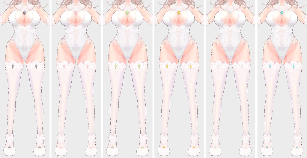 【Vroid】pure lace leotard ピュアレースレオタード