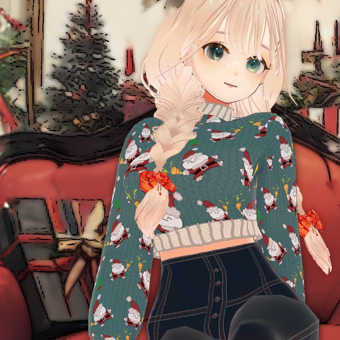 【Vroid】 XmasUGsweater #Vダサセーター