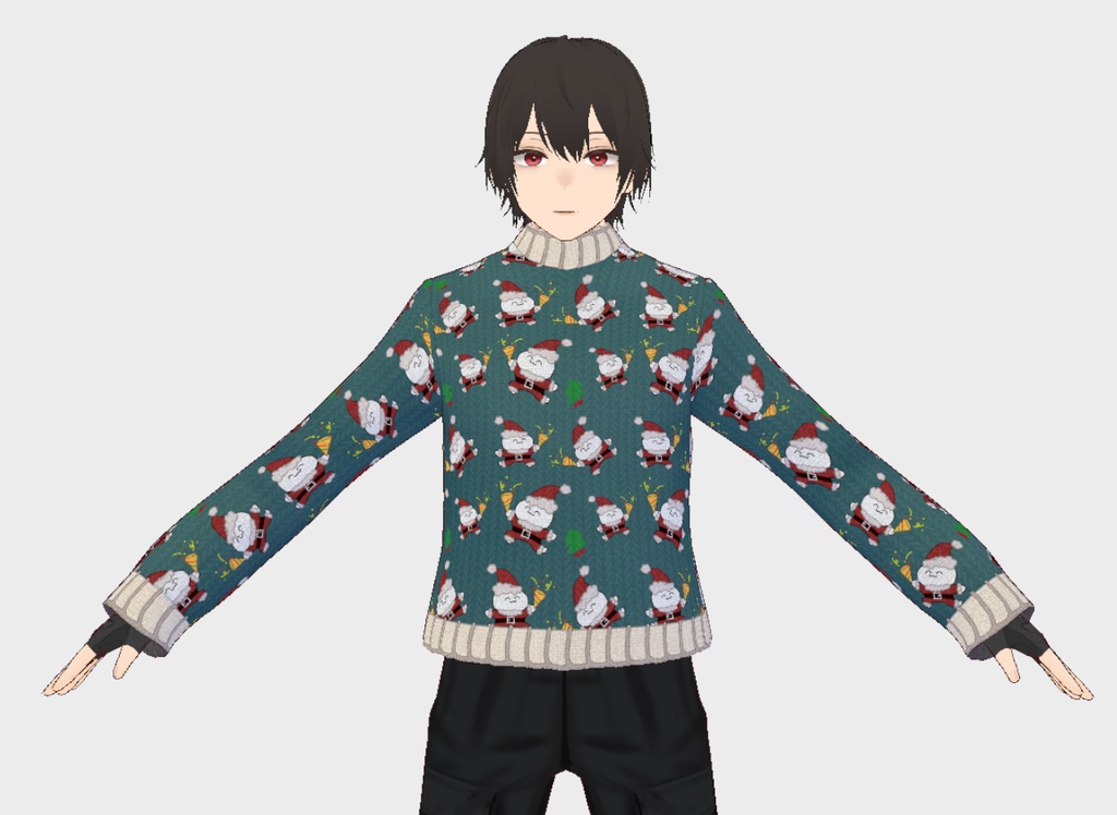【Vroid】 XmasUGsweater #Vダサセーター