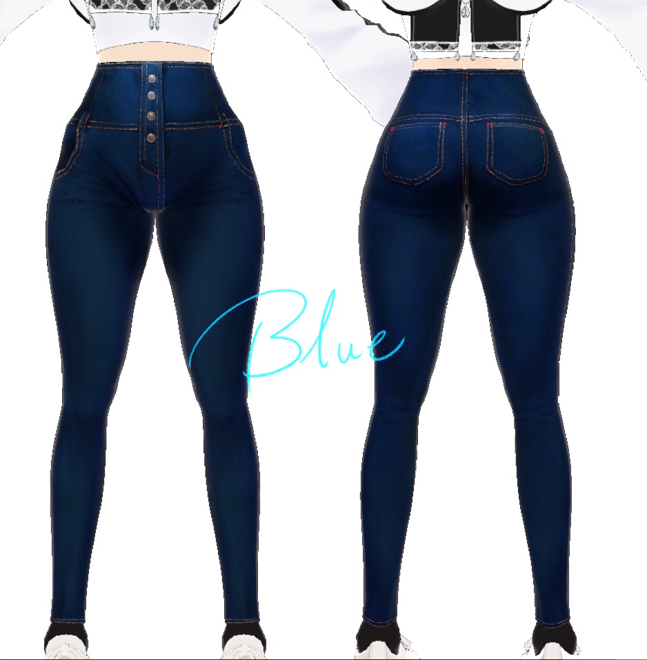 【Vroid】Bubble Butt Denimプリケツデニムパン+