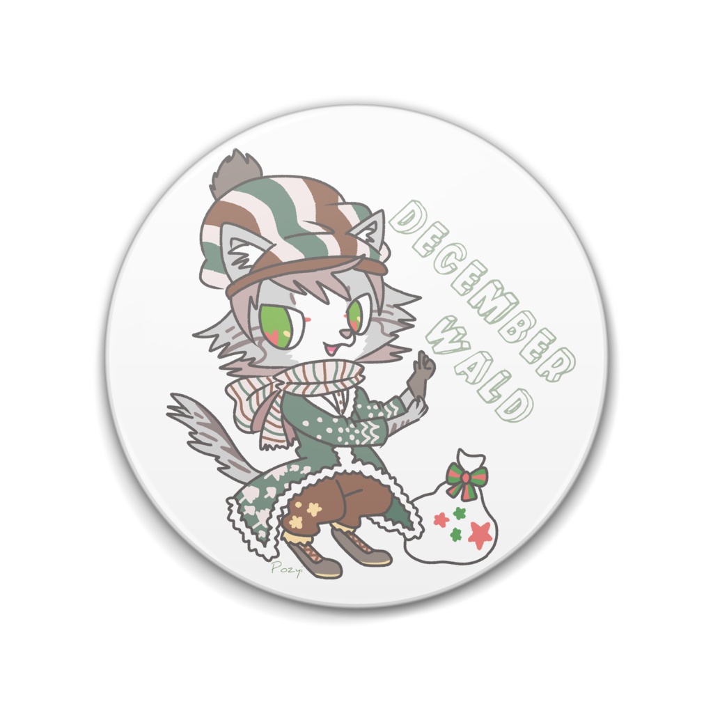 BirthMonthCats 12月―ヴァルト― 缶バッジ