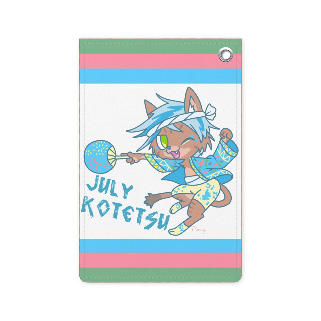 BirthMonthCats 7月―こてつ― パスケース