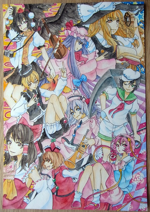 【原画】東方四面ボス ※完売