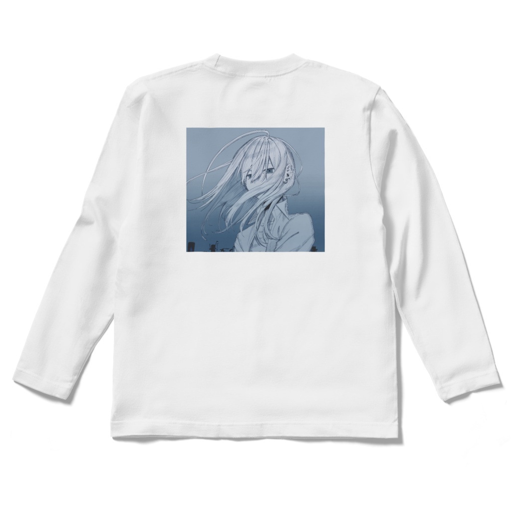 背面イラストロングスリーブTシャツ