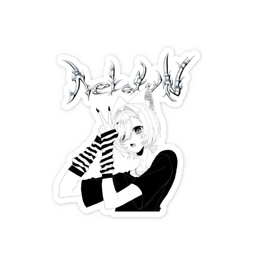 ねこくんサブカルステッカー