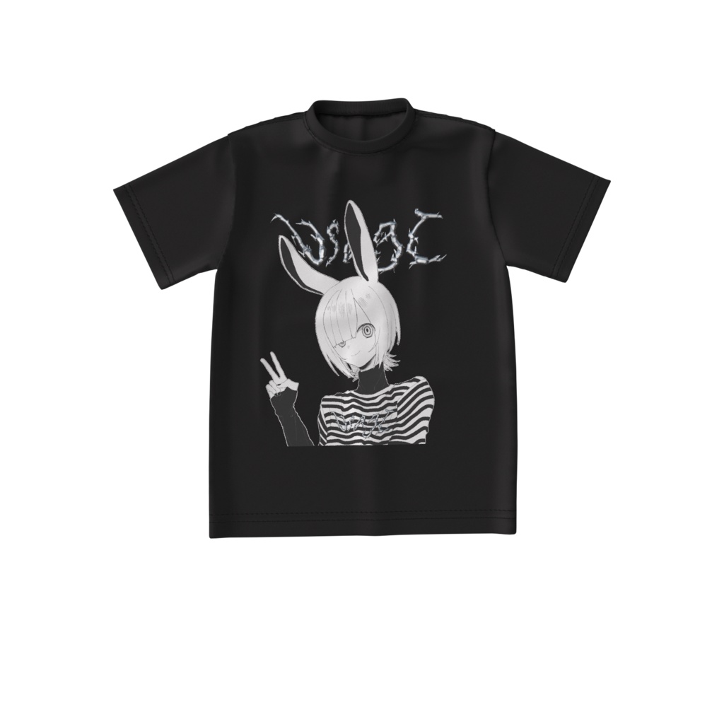 うさぎサブカルビッグシルエットTシャツ