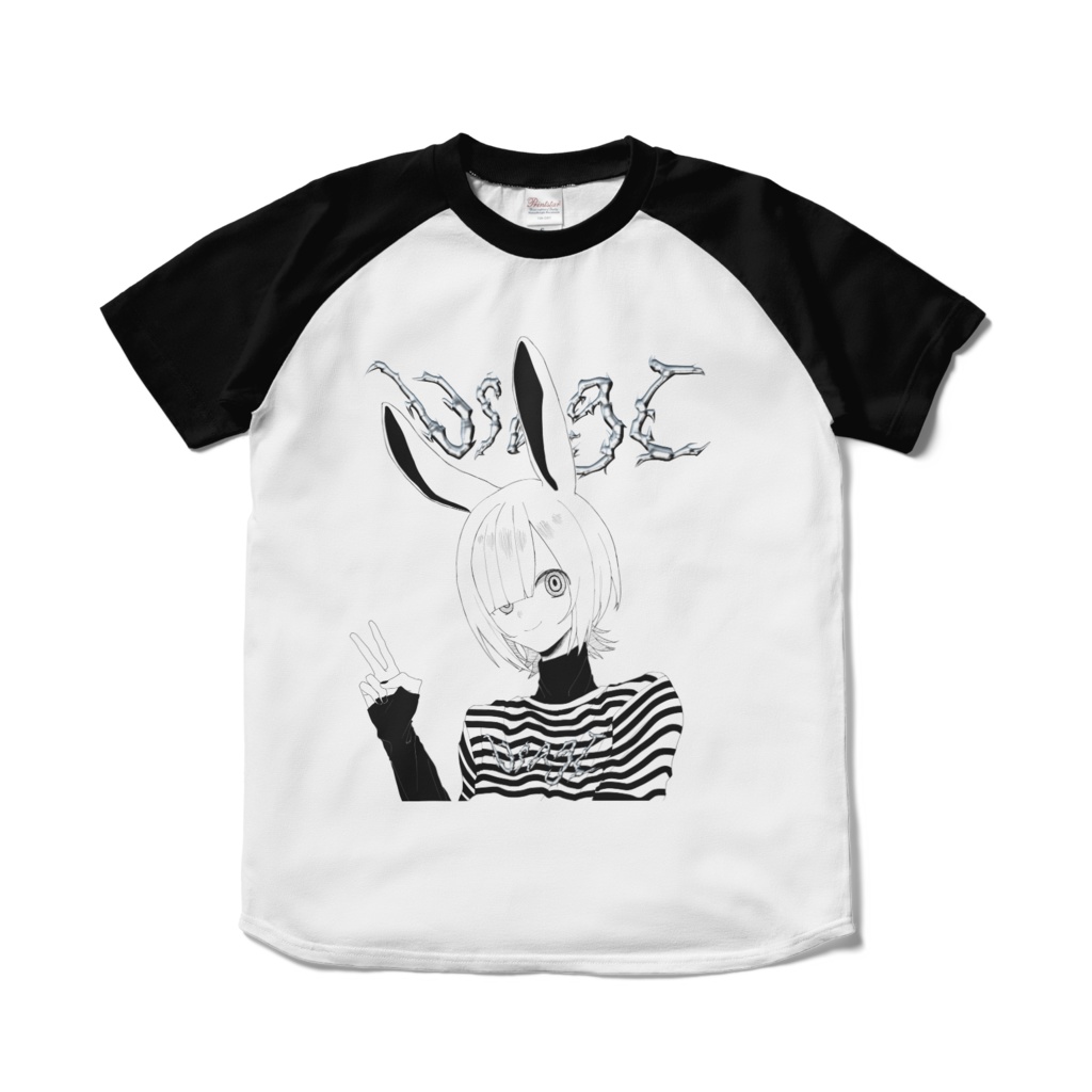 うさぎサブカルラグランTシャツ