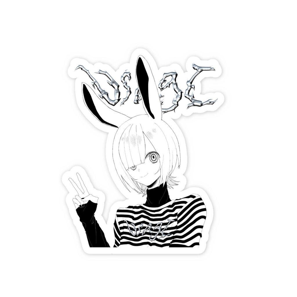うさぎサブカルステッカー
