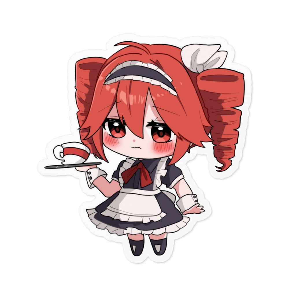 重音テト メイド ステッカー