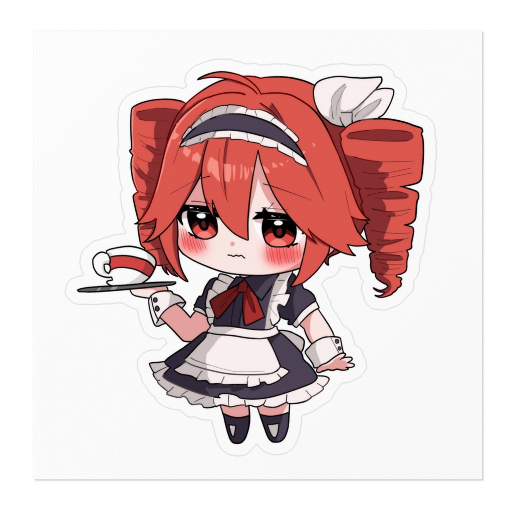 重音テト メイド ステッカー