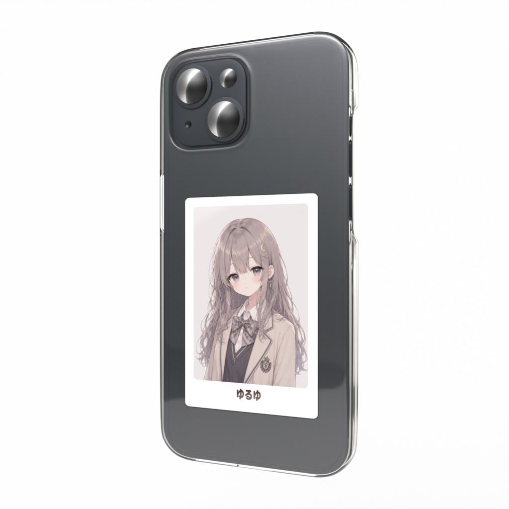 ゆるゆ、まるま。|ゆるゆ スマホステッカー(証明写真風 通常Ver.)