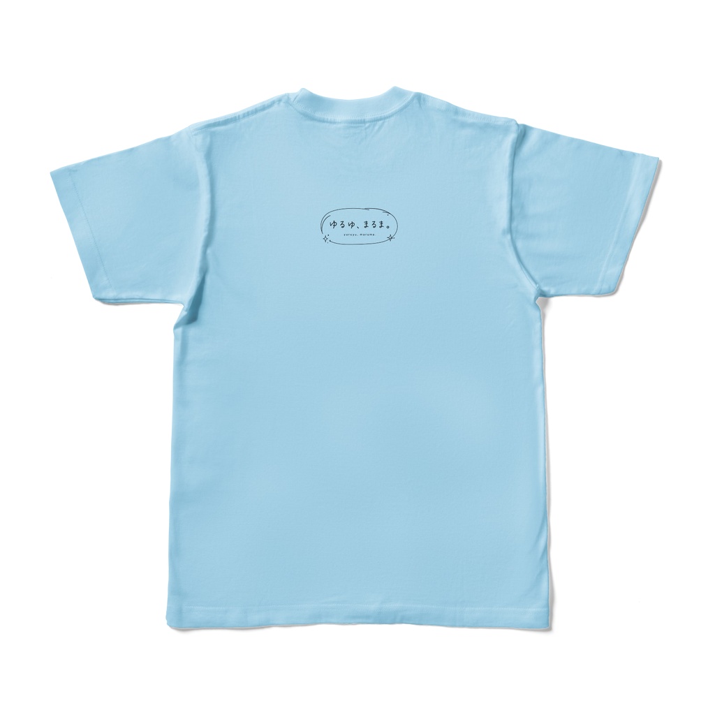 ゆるゆ、まるま。|韓国料理シリーズ|キムチ Tシャツ(ライトブルー)