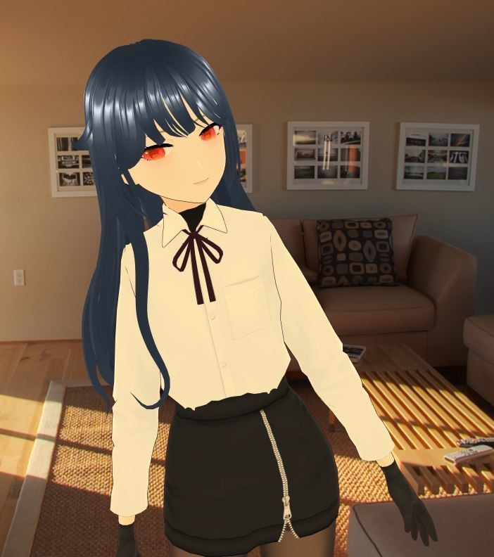 [VROID] Protagonist Blue Hair