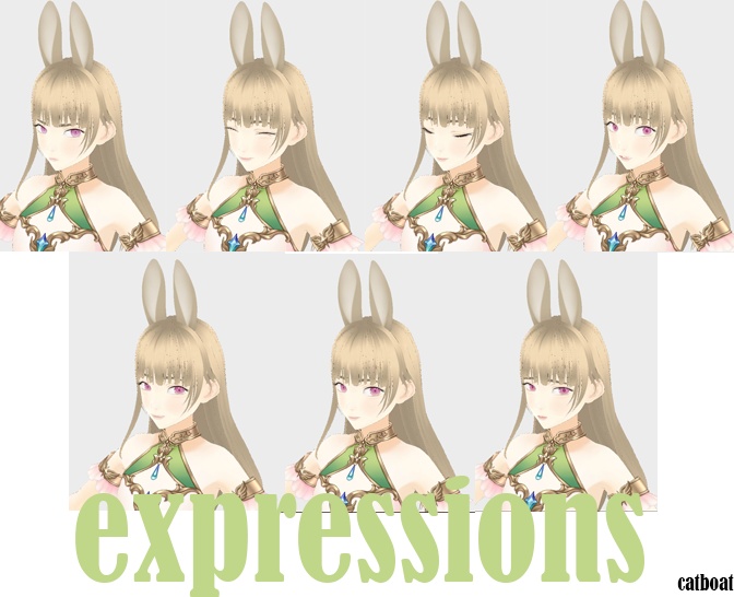 [VROID]Typical Bunny Girl MMORPG Mage VRM Model - CatLoaf University ...