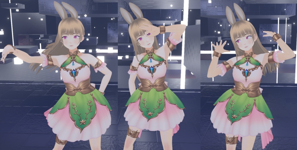 [VROID]Typical Bunny Girl MMORPG Mage VRM Model - CatLoaf University ...