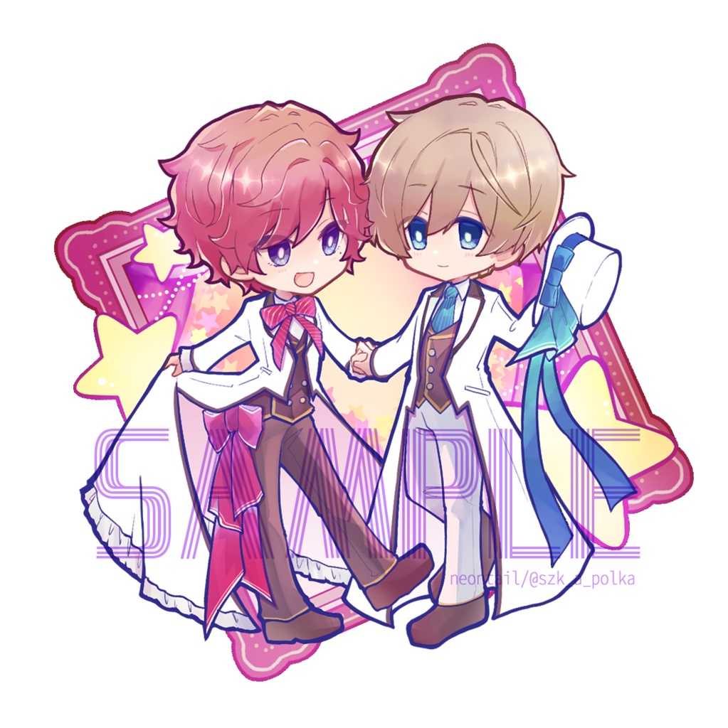 西師弟おそろいおめかしアクリルキーホルダー