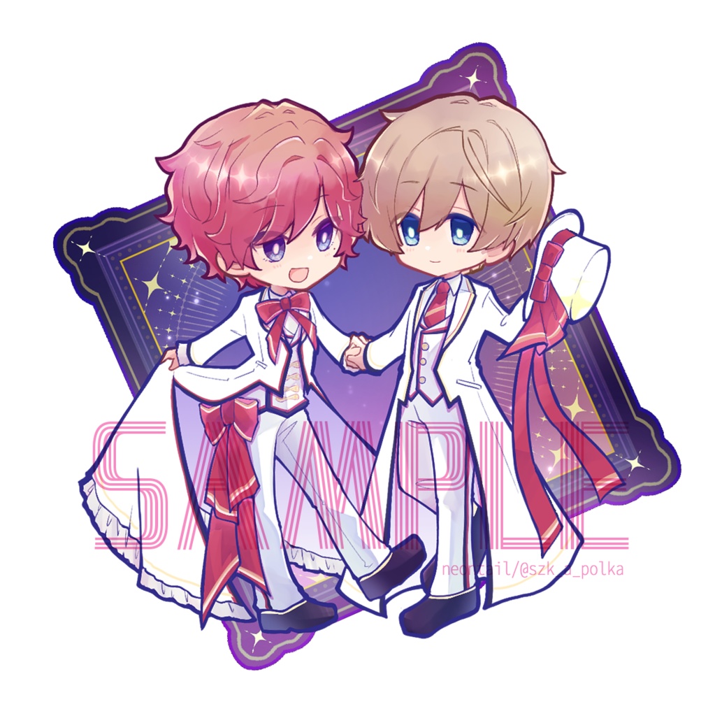 西師弟おそろいおめかしアクリルキーホルダー