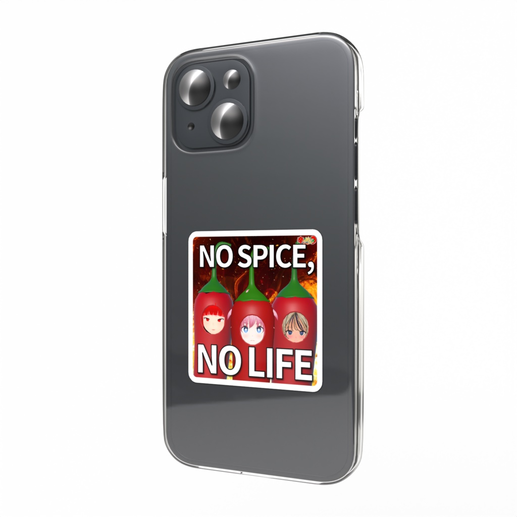 辛ーめんズ🌶️🌶️🌶️スマホステッカー - NO SPICE, NO LIFE