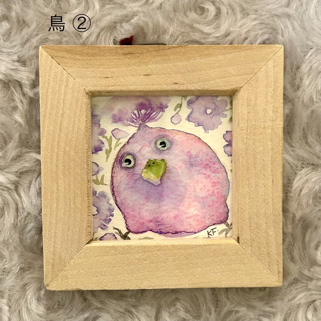 ミニ額原画 鳥 2種類
