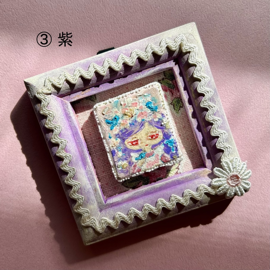 木片イラストミニ額 2種類