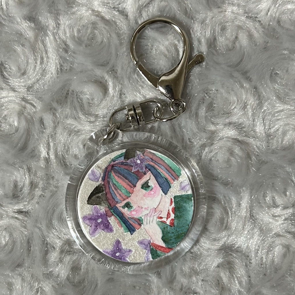 原画キーホルダー 丸 4種