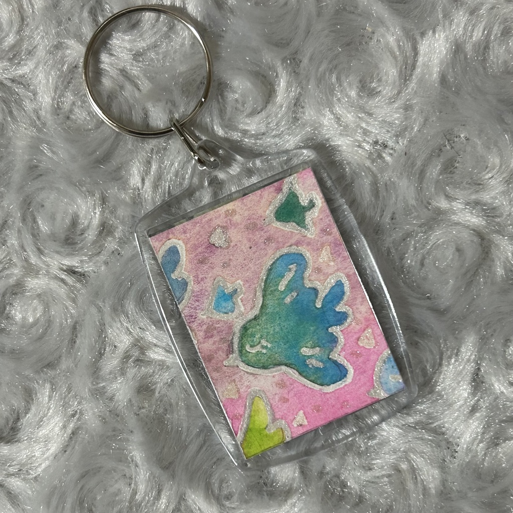 原画キーホルダー　四角　3種