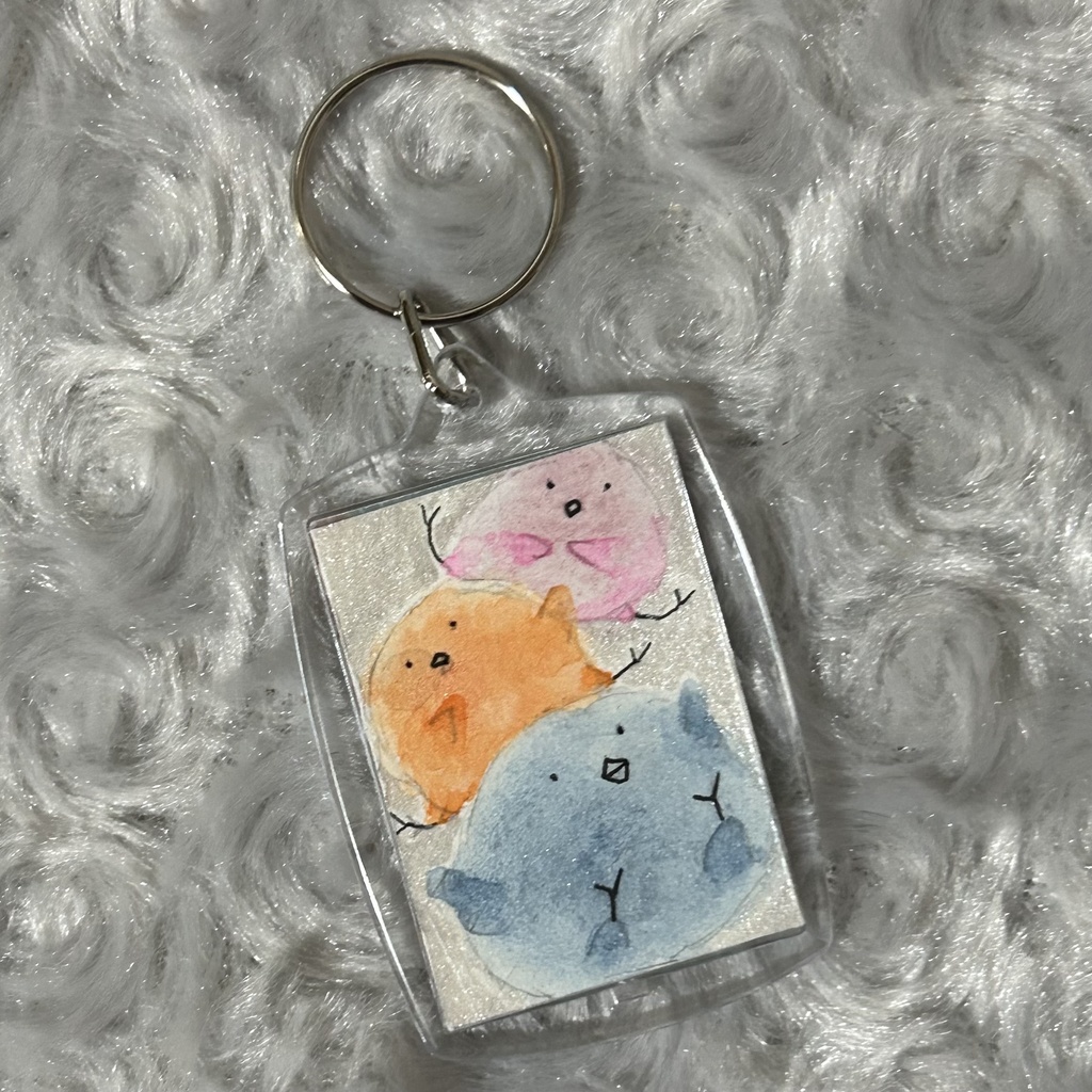 原画キーホルダー 四角 3種