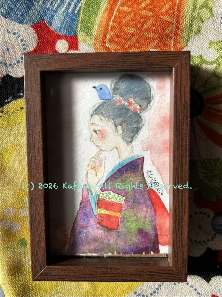 ミニ額原画　4種