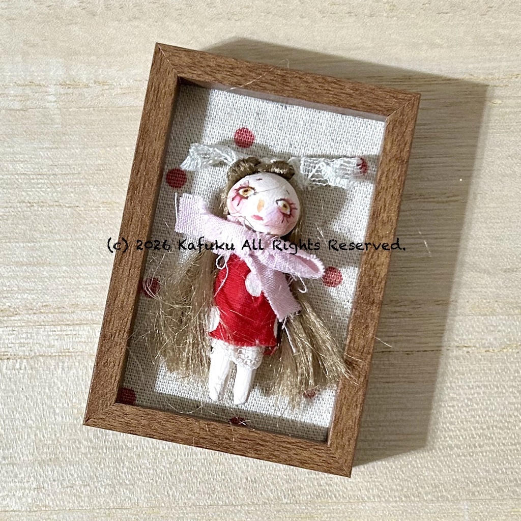 人形ミニ額 2種