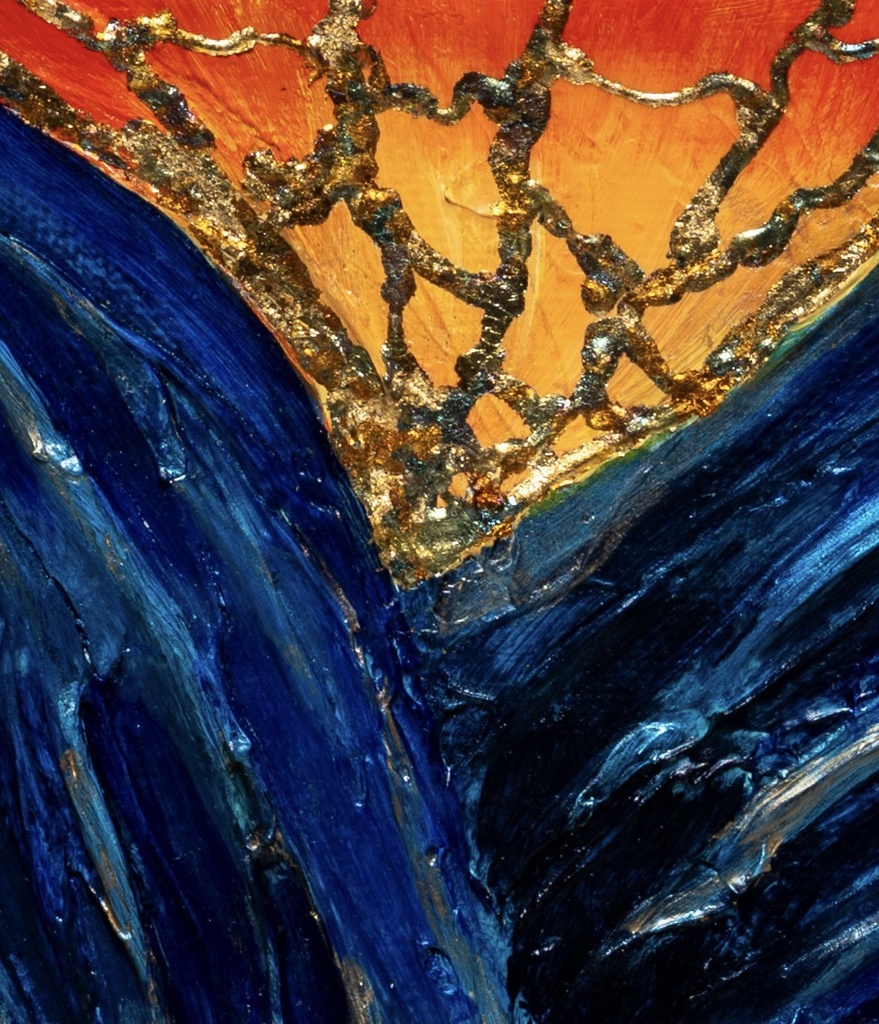 青の天使のテクスチャーアート