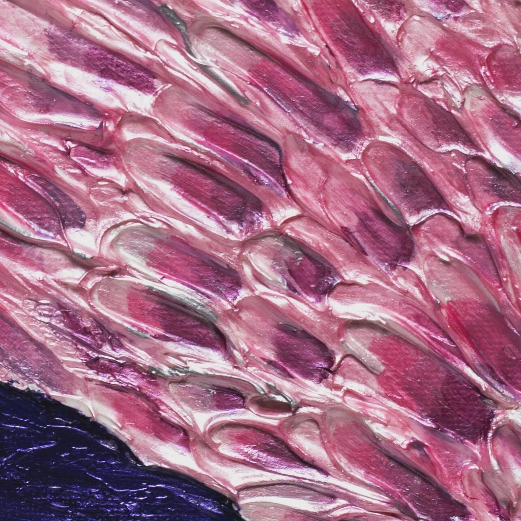 桃色の天使のテクスチャーアート