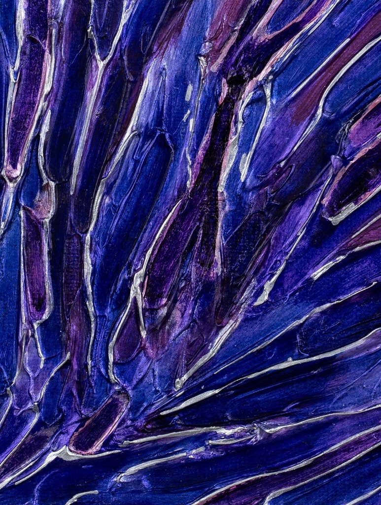 紫の天使のテクスチャーアート