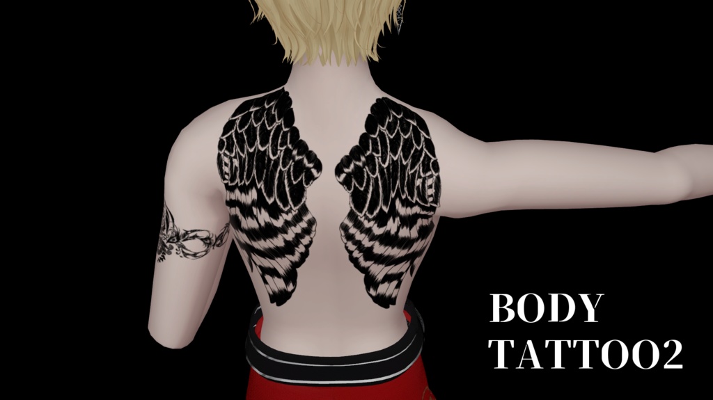 【VRChat想定】Body Tattoo2