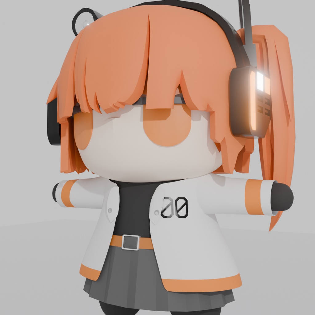 足立レイ 3Dモデル - pick86 - BOOTH