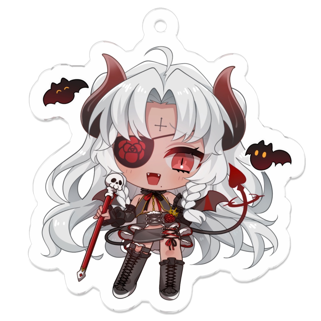 【常設グッズ/2025年販売終了予定】惡魔乃アモンのアクリルキーホルダー