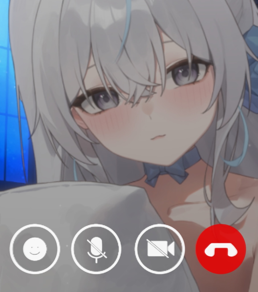 重ねるだけ　通話風 フレーム素材